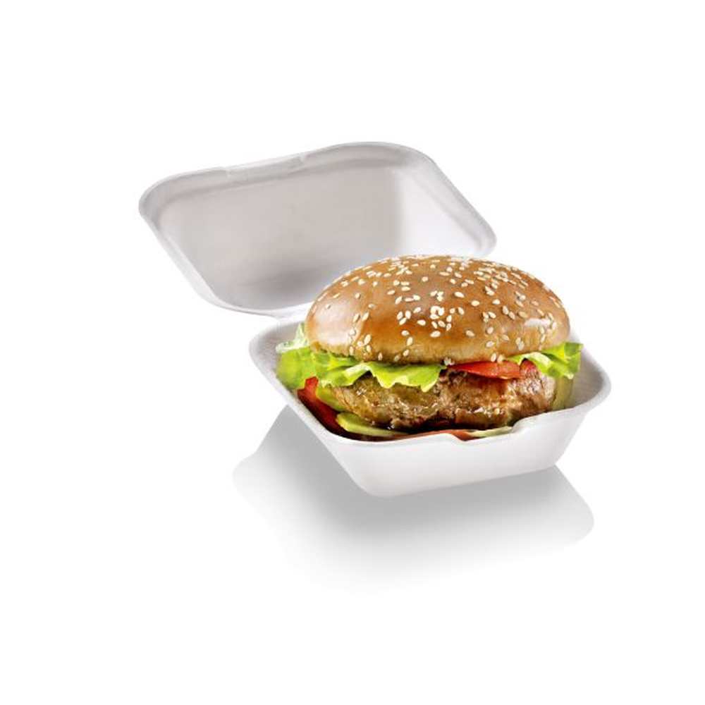 Pacovis Burger Box sehr gross, Naturesse 150x150x80mm