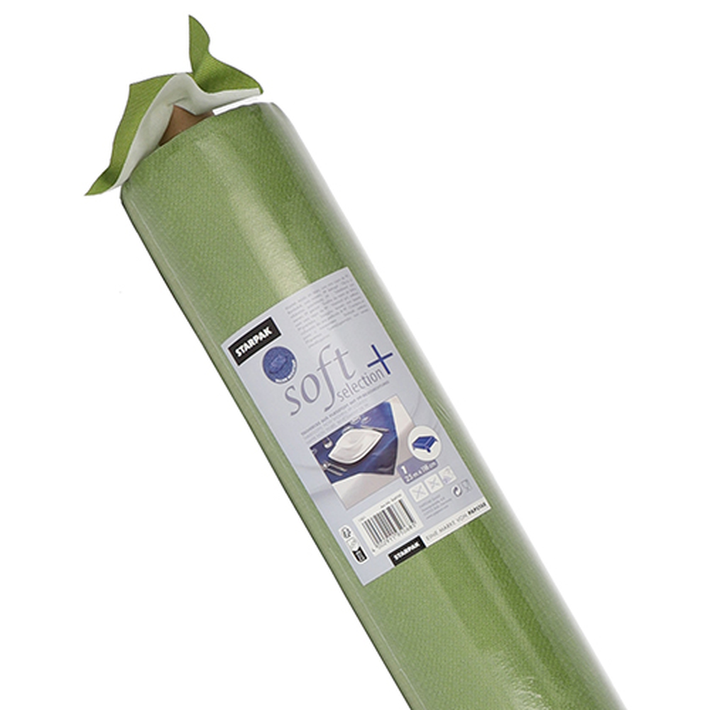 PAPSTAR stoffähnlich, Vlies soft selection plus 25 m x 1,18 m oliv