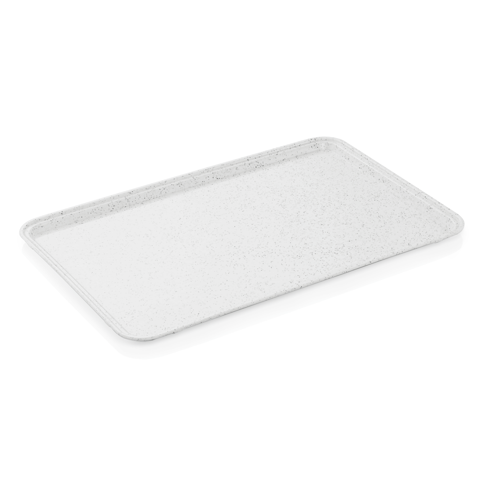 WAS EN Tablett TRAY 97, 53 x 37 cm, hellgrau, Polyesterfaserstoff