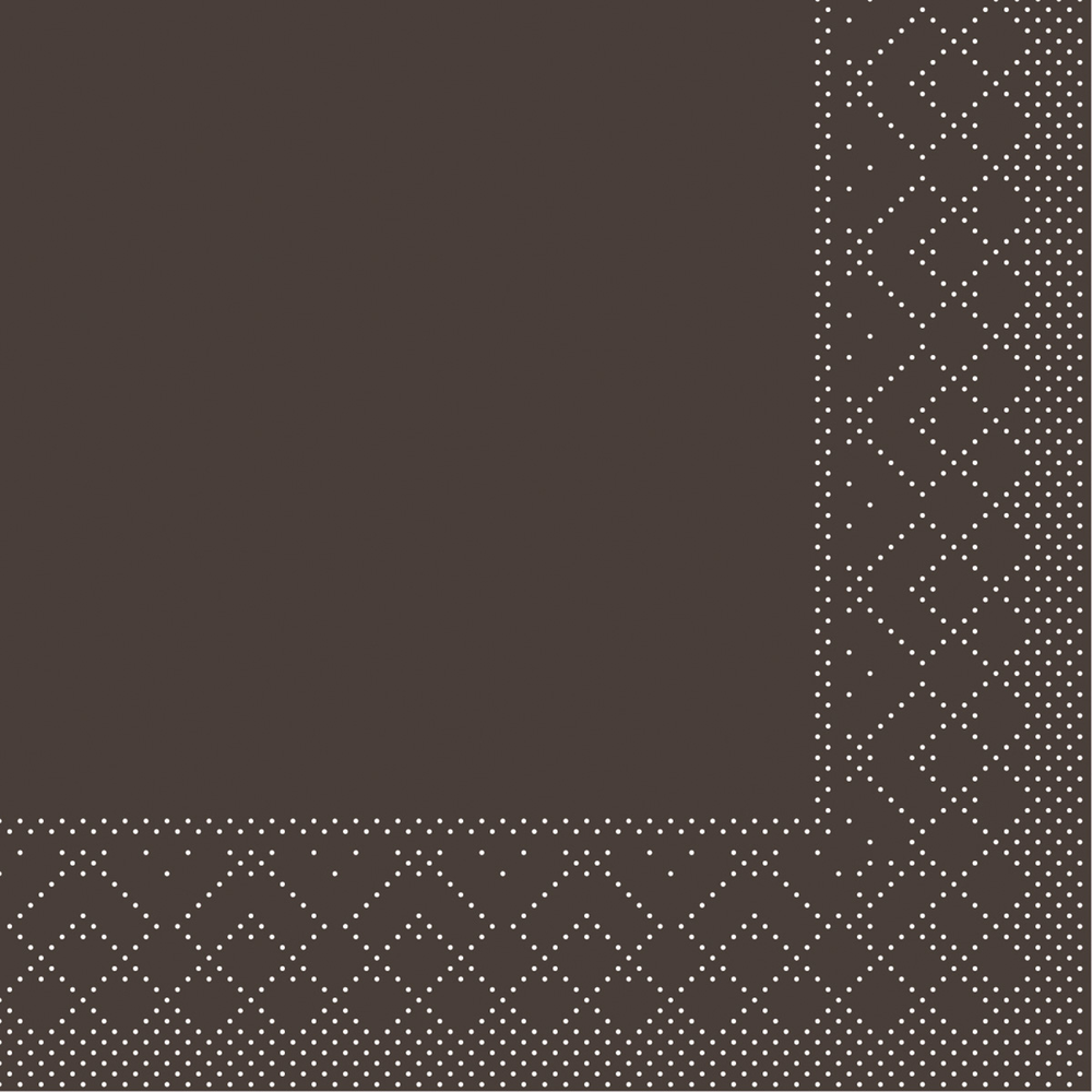 Mank Serviette Basic braun 24 x 24 cm 1/4 Falz