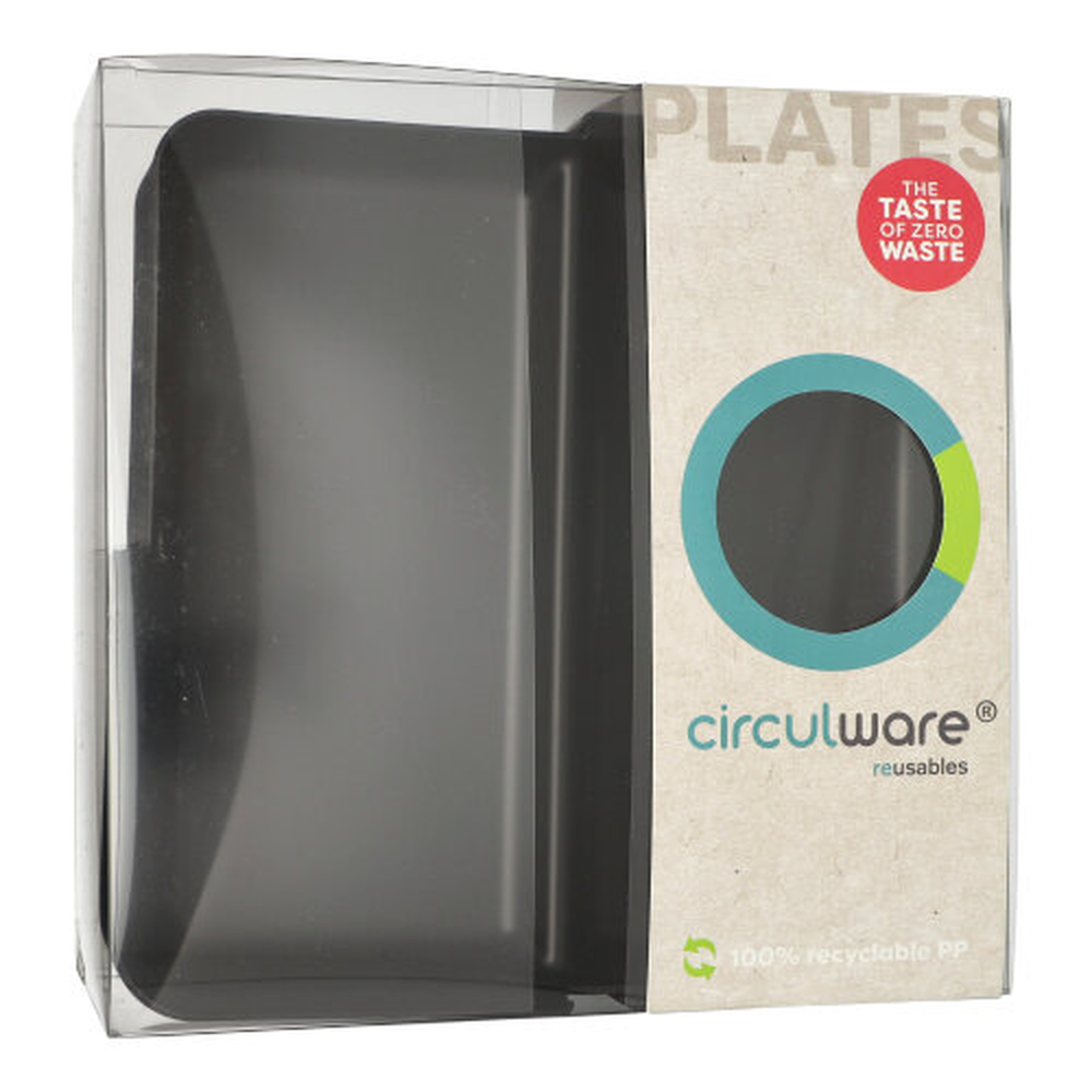 PAPSTAR Circulware Mehrweg-Schalen Mix & Match eckig 2,9 cm x 23,4 cm x 23,