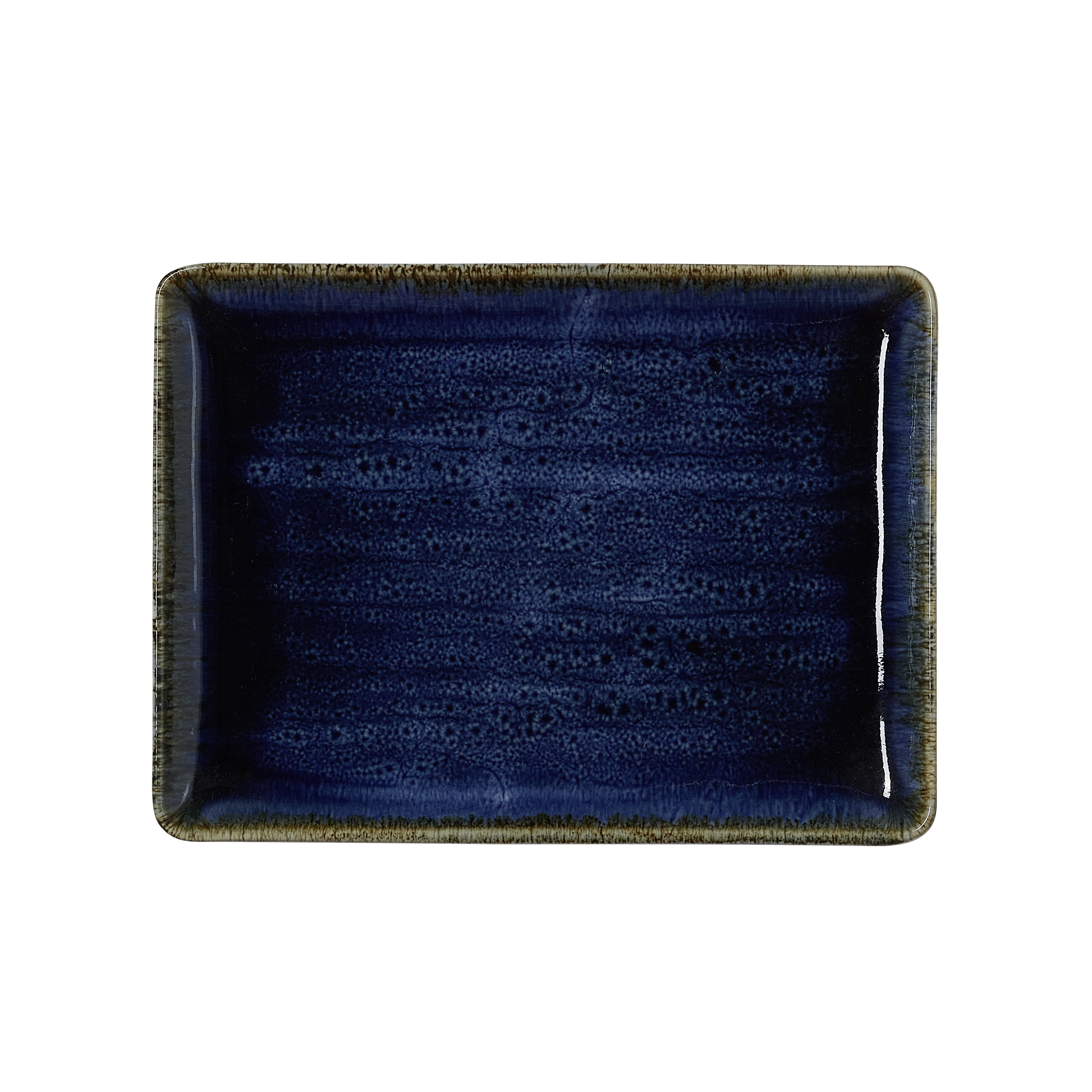 WAS Teller Set VIDA DARK OCEAN, flach, 23 x 17 cm, Set á 6 Stück, dark ocean, Po