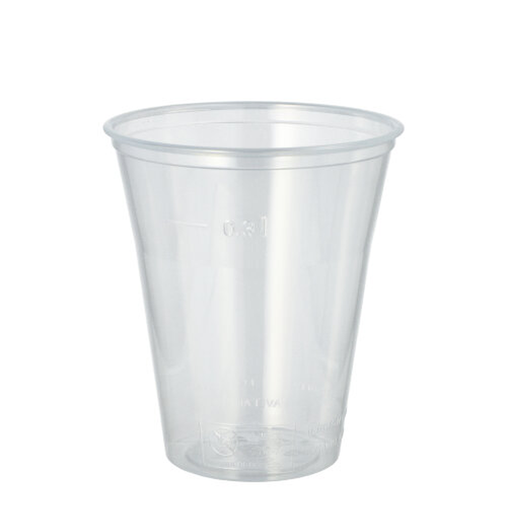 Papstar Trinkbecher, PS 0,3 l Ø 9,5 cm · 11 cm klar mit Schaumrand