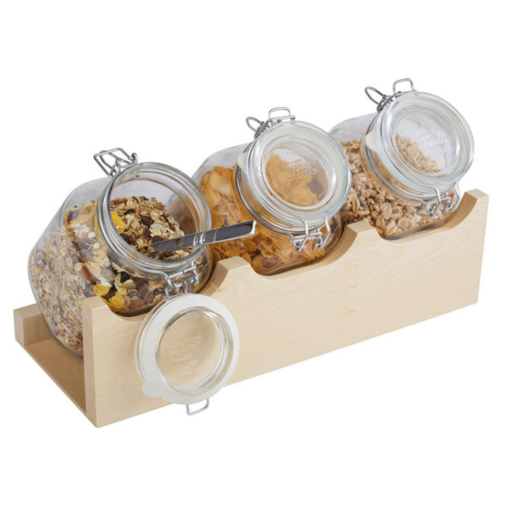 APS Buffet-Ständer -GOOD MORNING- 43 x 17 cm, H: 13,5 cm , Ahorn, massiv