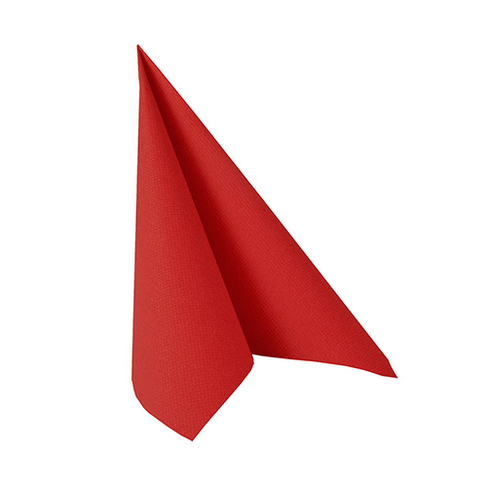 Papstar Servietten "ROYAL Collection" 1/4-Falz 25 cm x 25 cm feuerrot