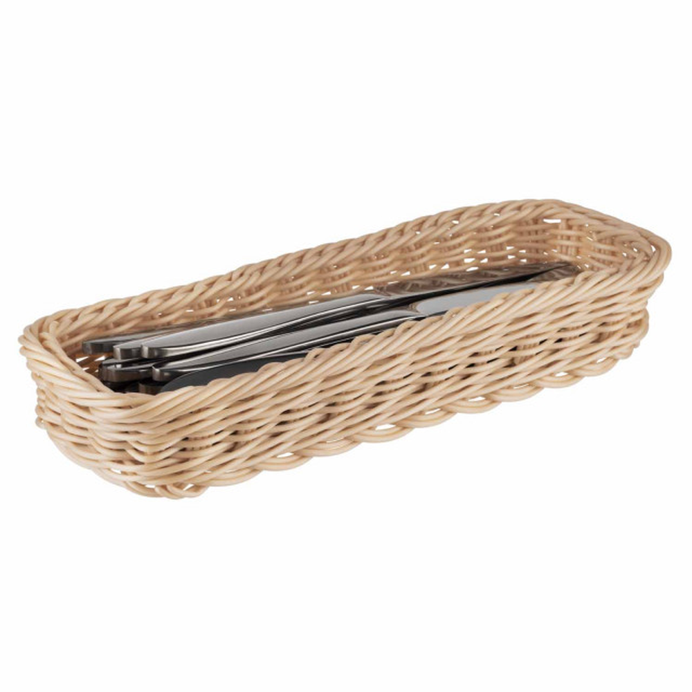 APS Besteck-Korb 27 x 10 cm, H: 4,5 cm , Polypropylen, beige