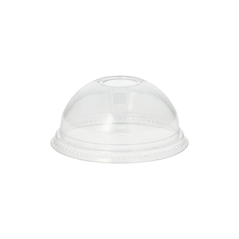 Papstar Dom-Deckel "Hurricane", PET rund Ø 9,5 cm · 4,5 cm glasklar mit Lochung