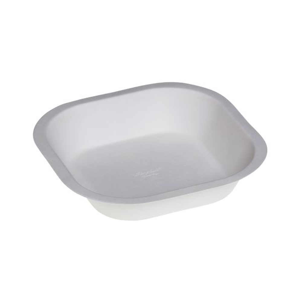 Pacovis Teller quadrat tief Zuckerrohr, 178x178x35mm, nat