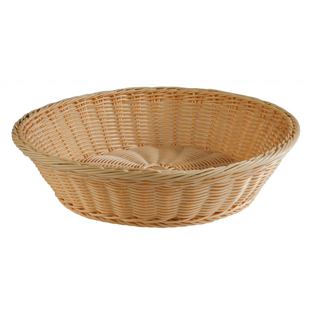 APS Tisch- und Buffetkorb, rund Ø 39 cm, H: 10 cm , Polypropylen, beige