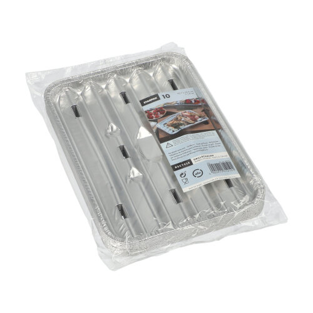 Papstar Grillschalen, Alu eckig 1,4 cm x 16,3 cm x 22,7 cm