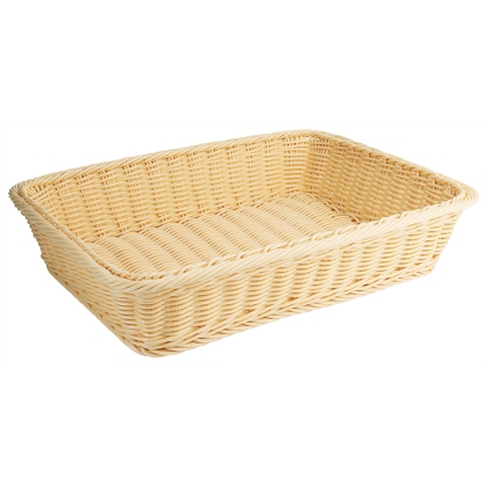 Contacto Polyrattan-Korb, eckig 40 cm