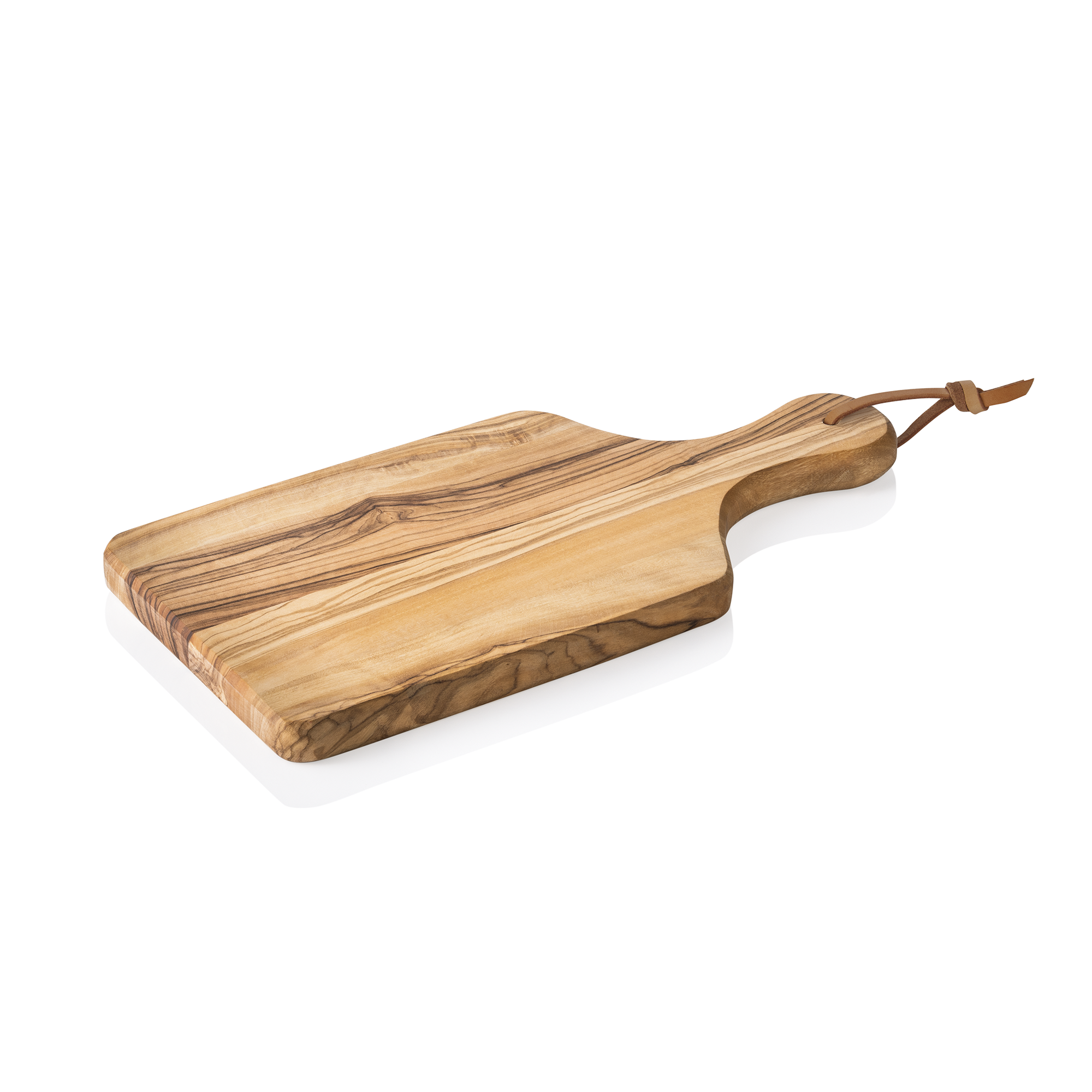 WAS Servierbrett mit Griff PURE OLIVE, 24 x 11 cm, Olivenholz