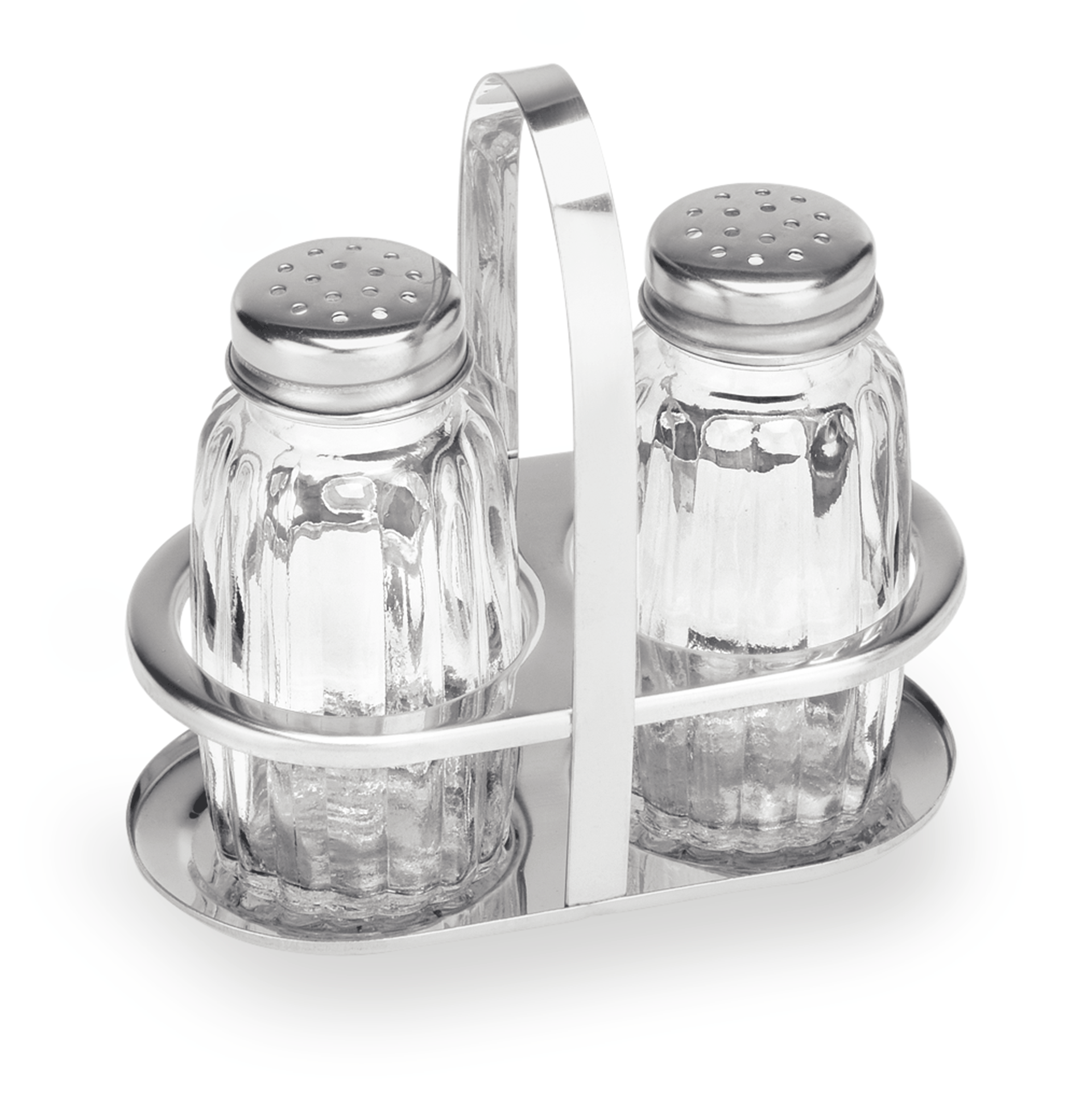 WAS Menage 2-teilig MENAGE 1480, Salz & Pfeffer, Höhe 10 cm, Edelstahl, Glas