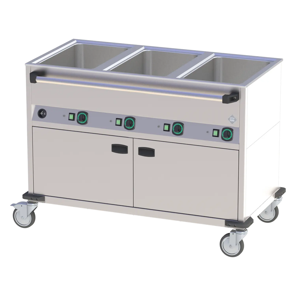 RM Gastro Bain Marie fahrbar elektrisch GN 3-1/1 verkleidet beheizbar Steuerung 