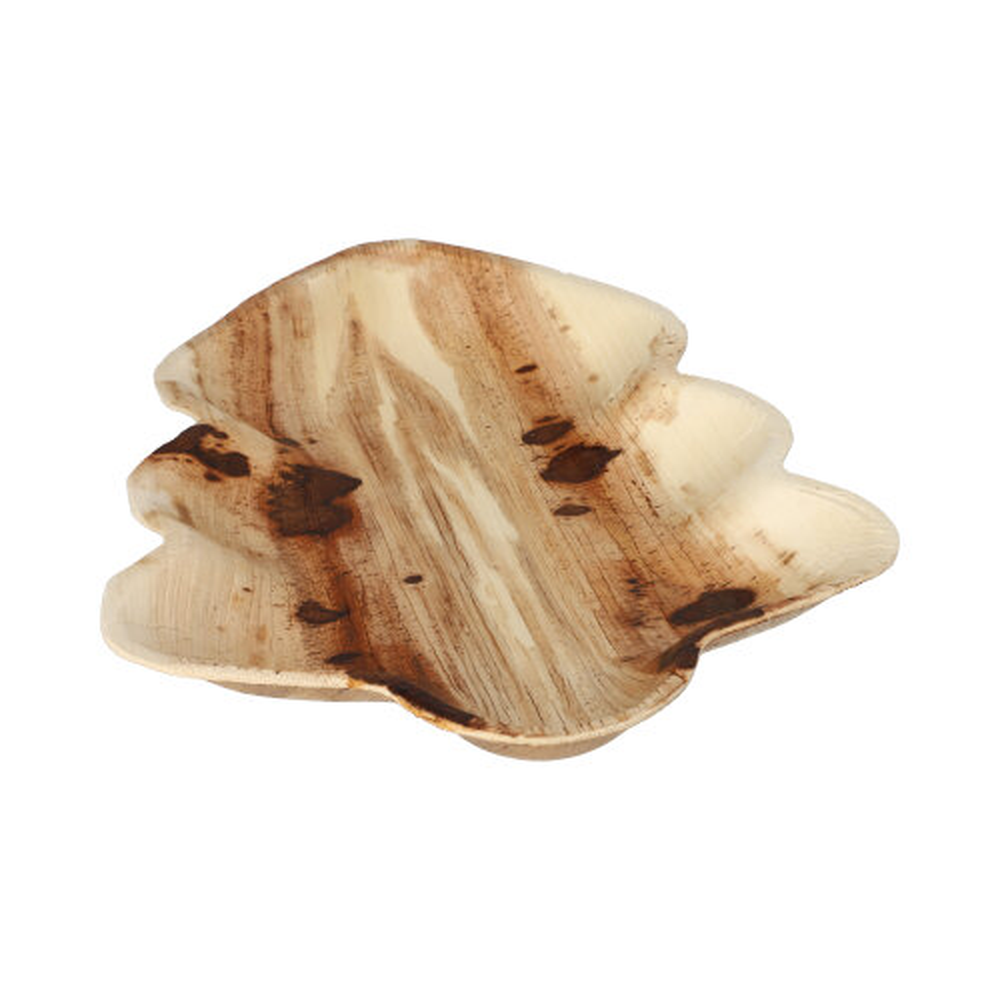 Papstar Teller, Palmblatt "pure" 2,5 cm x 24,3 cm x 21,2 cm Weihnachtsbaum