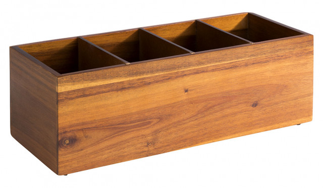 APS Holzbox -WOODY- 36 x 14 cm, H: 12,5 cm