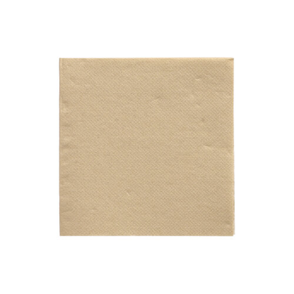 Papstar Servietten "DAILY Collection" 1/4-Falz 24 cm x 24 cm sand