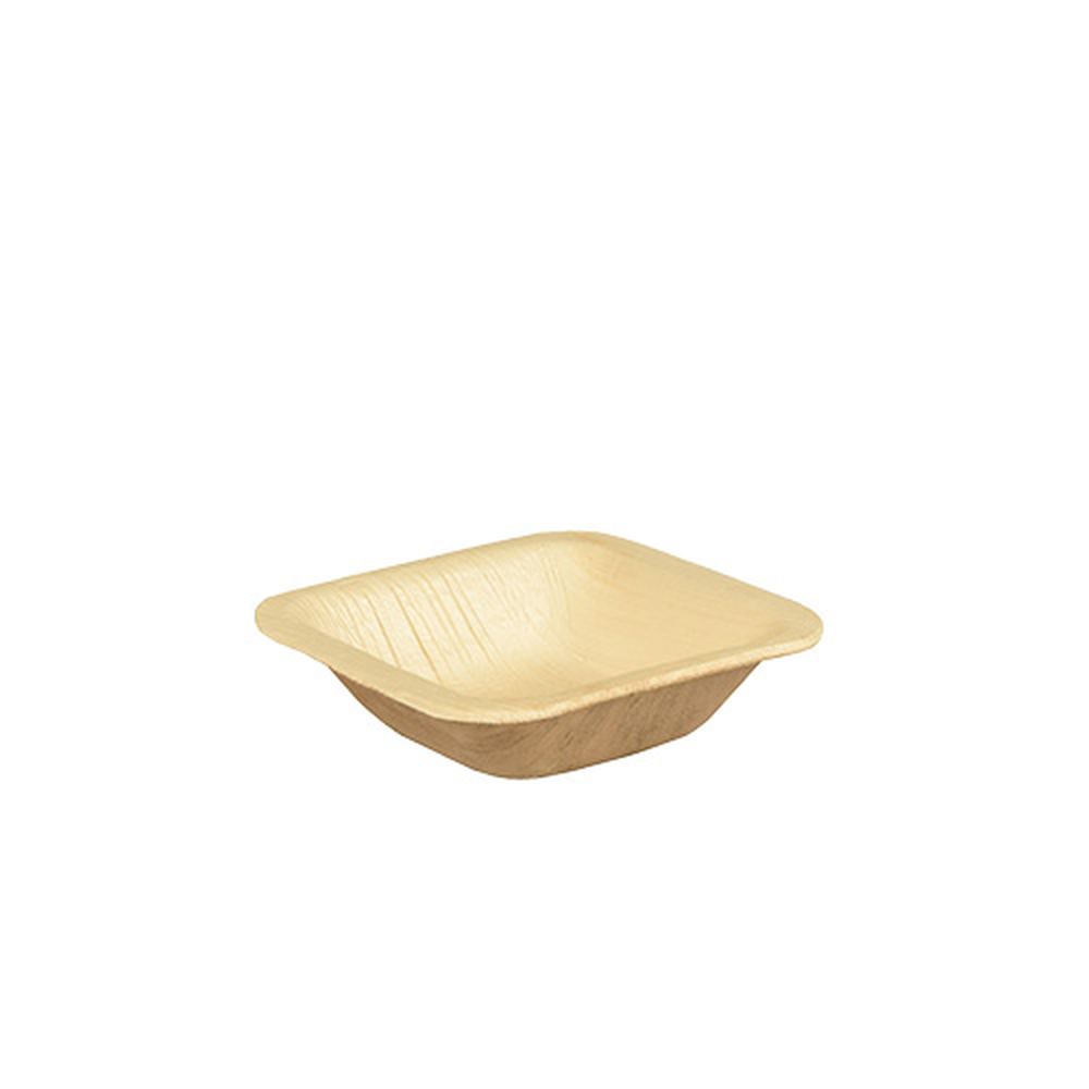 Papstar Schalen, Palmblatt "pure" eckig 40 ml 8 cm x 8 cm x 2 cm
