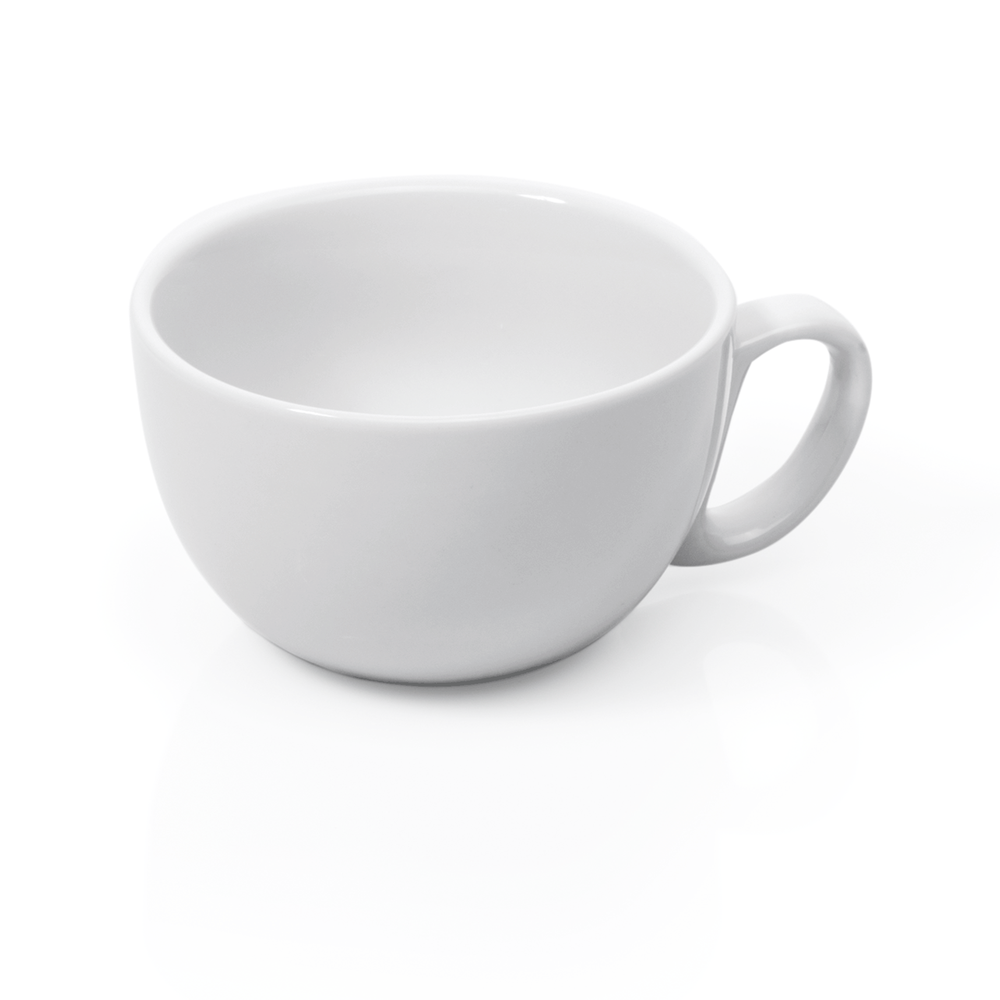 WAS Caffè Latte Set ITALIA WHITE, 350 ml, Set á 6 Stück, Porzellan