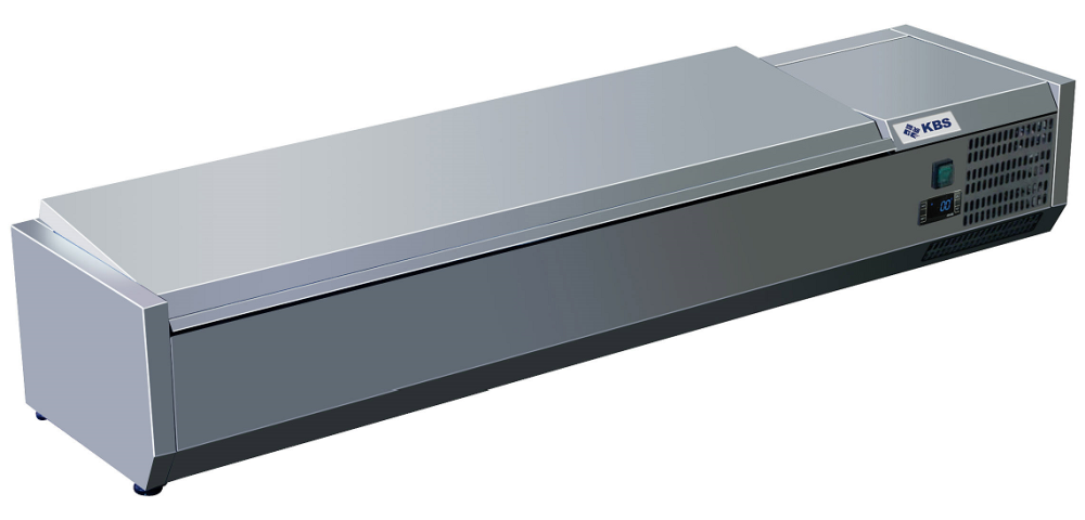 KBS Kühlaufsatz mit CNS- Deckel 6 x GN 1/3