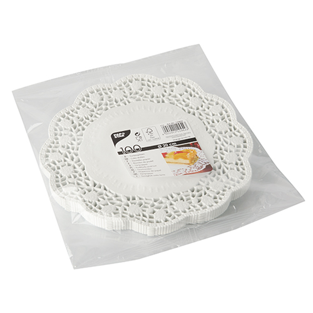 Papstar Tortenspitzen rund Ø 20 cm weiss