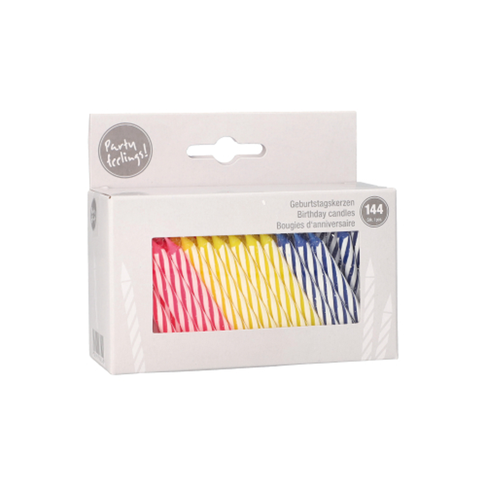 Papstar Geburtstagskerzen 6 cm farbig sortiert