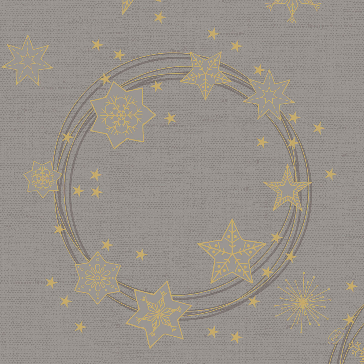 Duni Dunisoft-Servietten 40 x 40 cm 1/4 Falz Star Shine grey          Winter 202