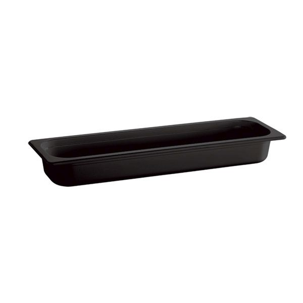 APS GN 2/4 Behälter - ECO LINE- 53 x 16,2 cm, Tiefe: 100 mm , Melamin, schwarz, 
