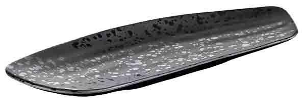 APS Tablett -GLAMOUR- 30 x 11 cm, H: 3 cm , Melamin, schwarz
