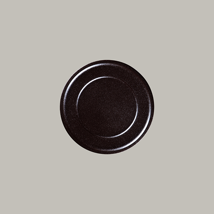 RAK Teller flach mit Rand - forge  Serie: Ease Ø 23.7 cm / Ht. 2.2 cm