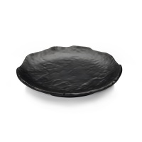 WAS Teller, flach, Ø 28 cm, schwarz, Melamin