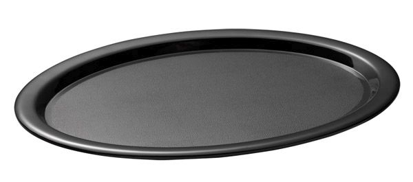 APS Serviertablett -KAFFEEHAUS- 28,5 x 21,5 cm, H: 1,5 cm , Melamin, schwarz