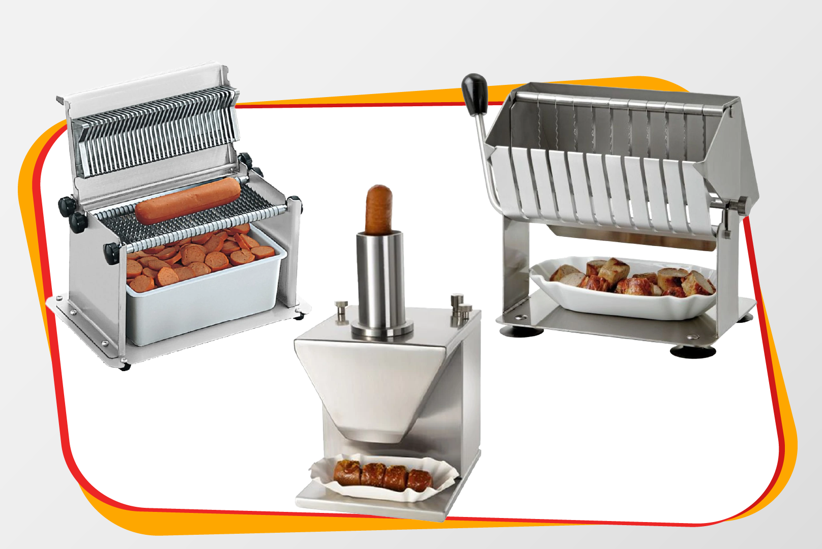 Wurst-Mühle, Schneidemaschine, Edelstahl, Fleischverarbeitung, Snack-Stücke