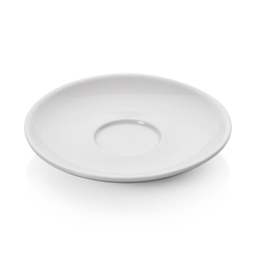 WAS Espresso Untertasse Set ITALIA WHITE für 4999 009, Set á 6 Stück, Porzellan