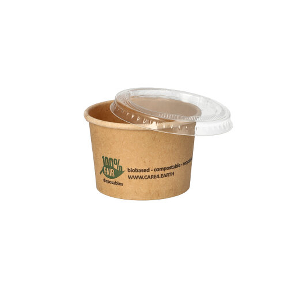Papstar Portionsbecher, Pappe 45 ml Ø 6 cm · 4,1 cm braun