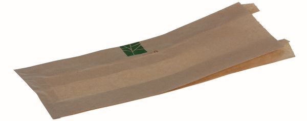 Pacovis Brotbeutel Papier, 120+2x30x330 mm