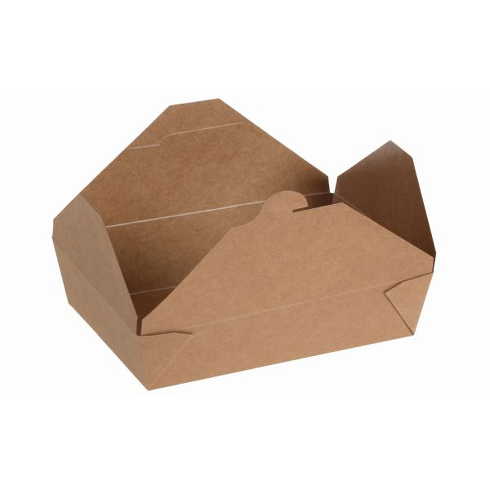 Pacovis Take away box #2 Kraft/PLA, 215/197x155/140x48m