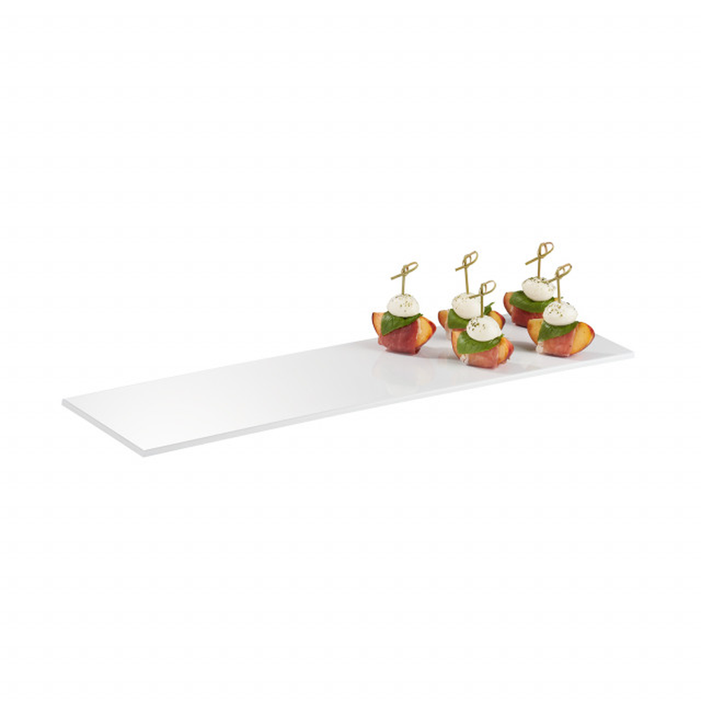 APS GN 2/4 Tablett -ZERO- 53 x 16,2 cm, H: 1,5 cm , Melamin, weiß