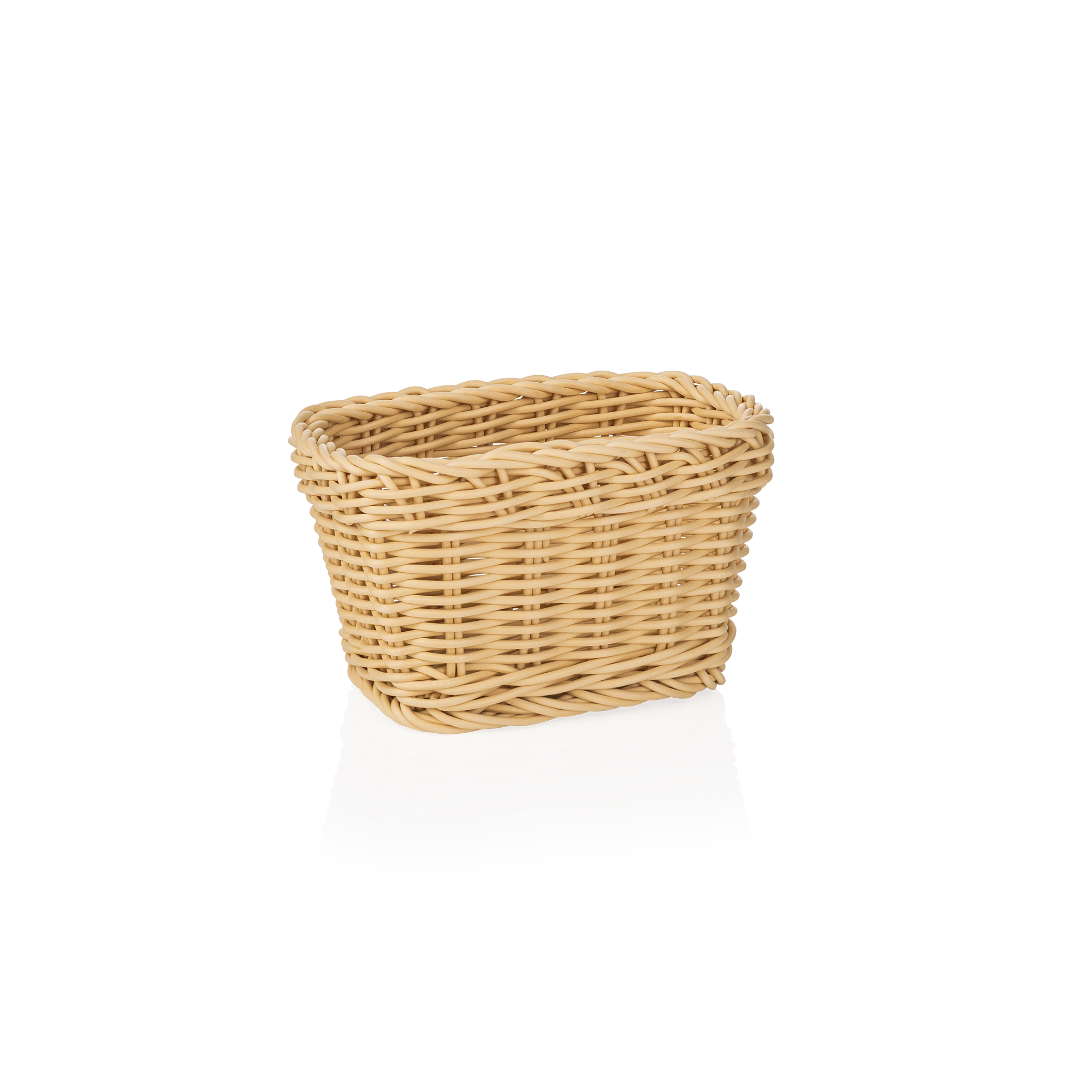 WAS Korb WEAVER PRO Tischkörbe, 17 x 11 x 9 cm, hellbeige, Polypropylen