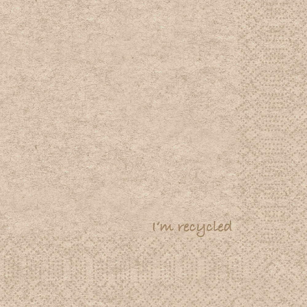 Duni Zelltuchservietten 33 x 33 cm 2-lagig 1/4-Falz I'm recycled