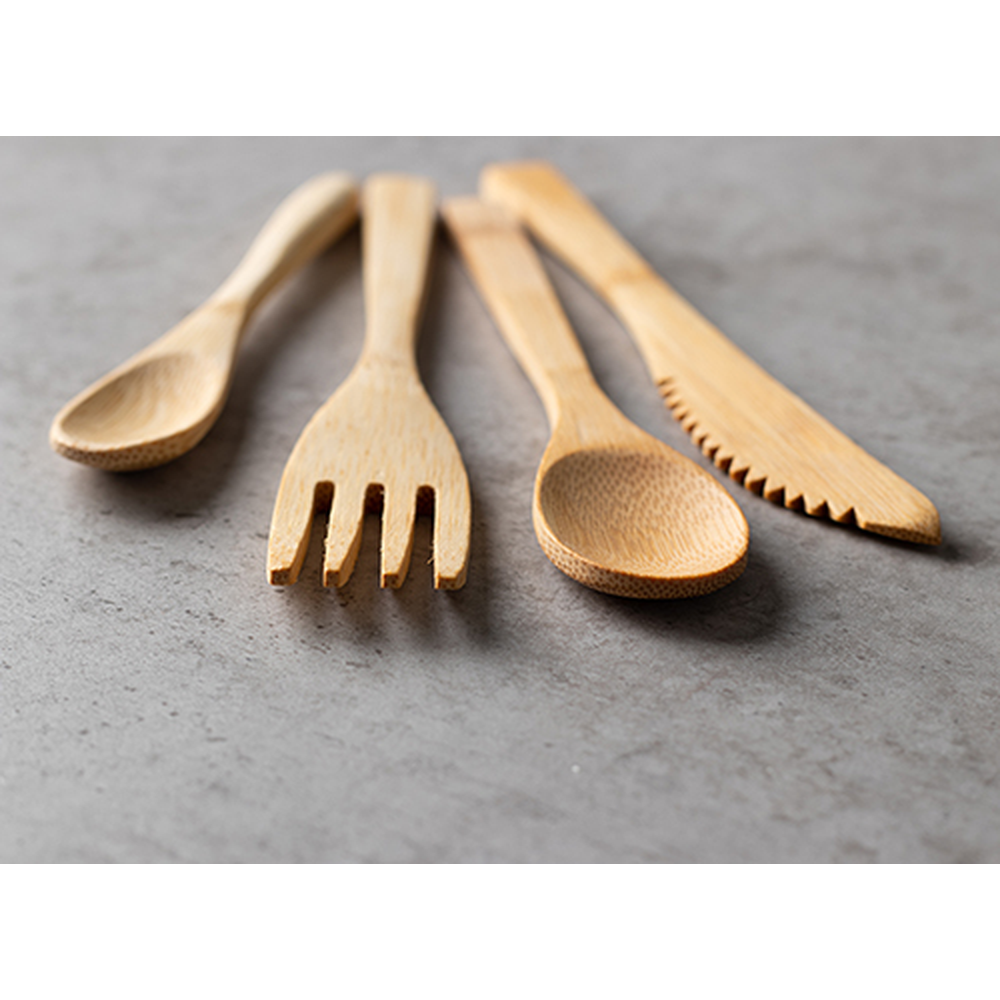 Papstar Kaffeelöffel, Bambus "pure" 13,5 cm