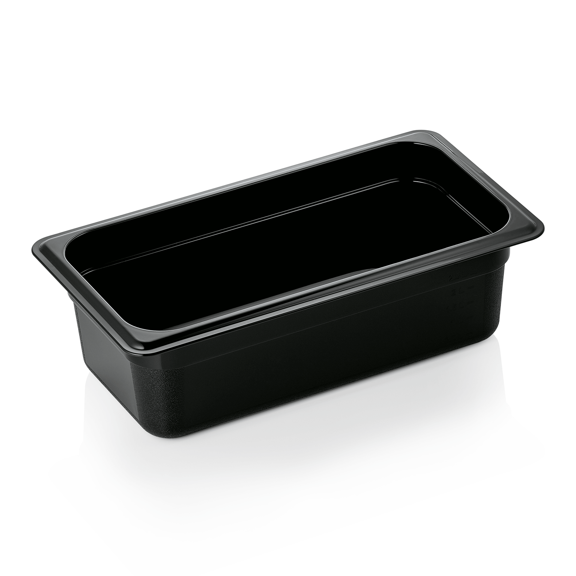 WAS GN Behälter 1/3-100 mm, schwarz, Polycarbonat GN 95