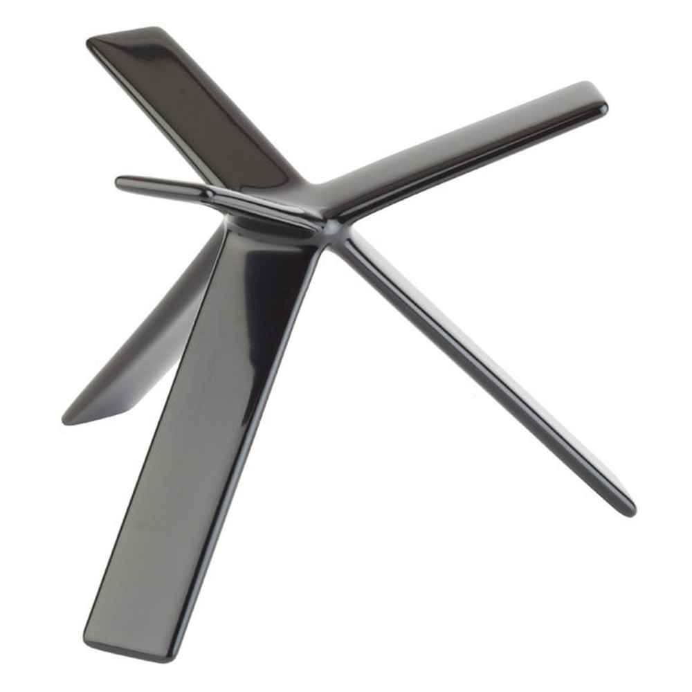 APS Buffet-Ständer -STAR- H: 12 cm , Metall, schwarz ummantelt