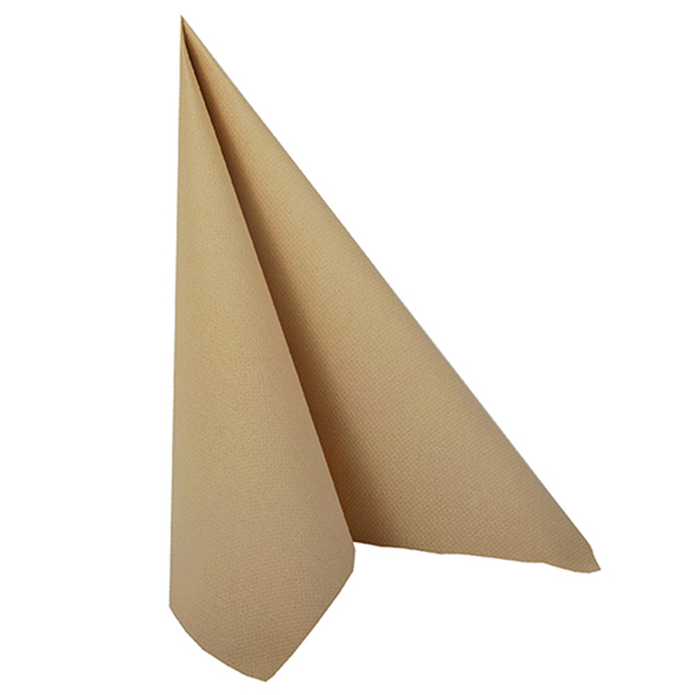 Papstar Servietten "ROYAL Collection" 1/4-Falz 40 cm x 40 cm sand