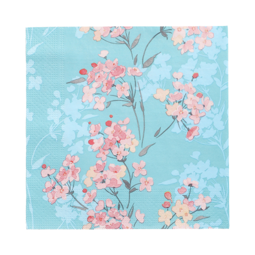 Papstar Servietten, 3-lagig 1/4-Falz 33 cm x 33 cm "Flower Tendril"