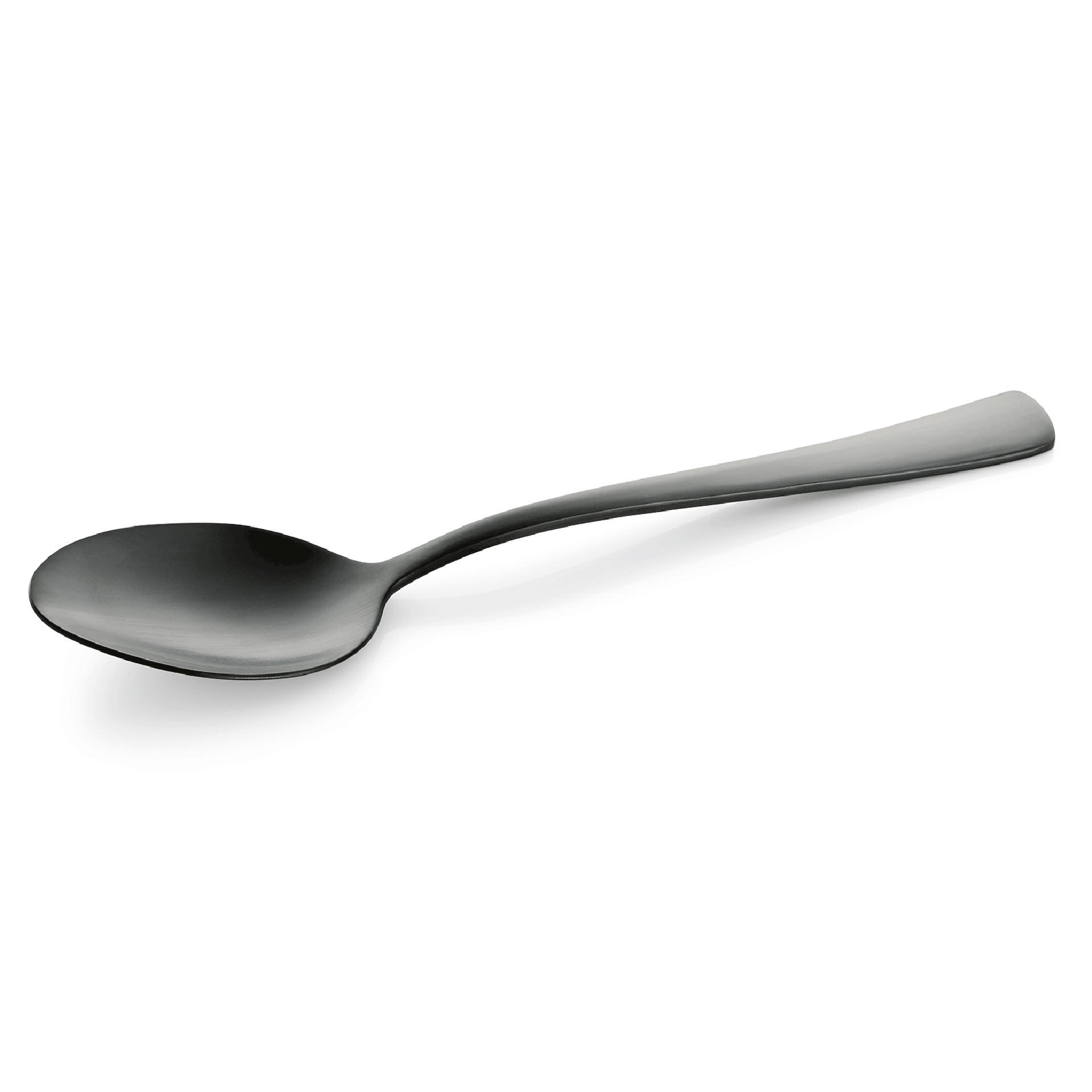 WAS Menülöffel HAMBURG FRESH, 19,5 cm, schwarz, matte PVD Beschichtung, Set á 12