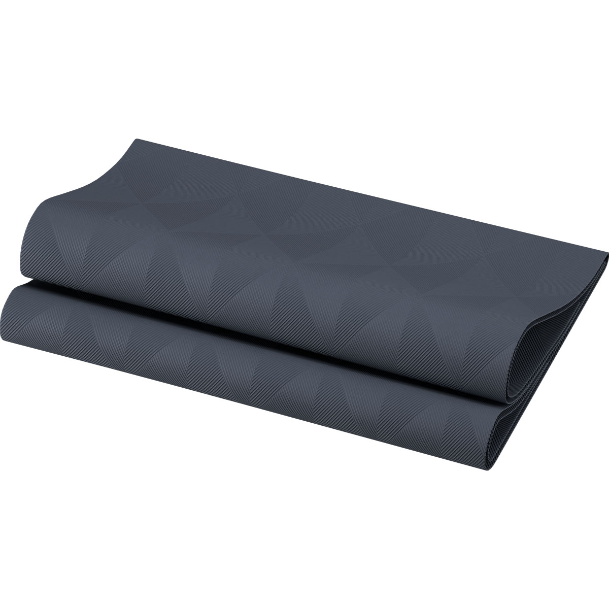 Duni Elegance-Servietten 48 x 48 cm 1/4 Falz Crystal schwarz