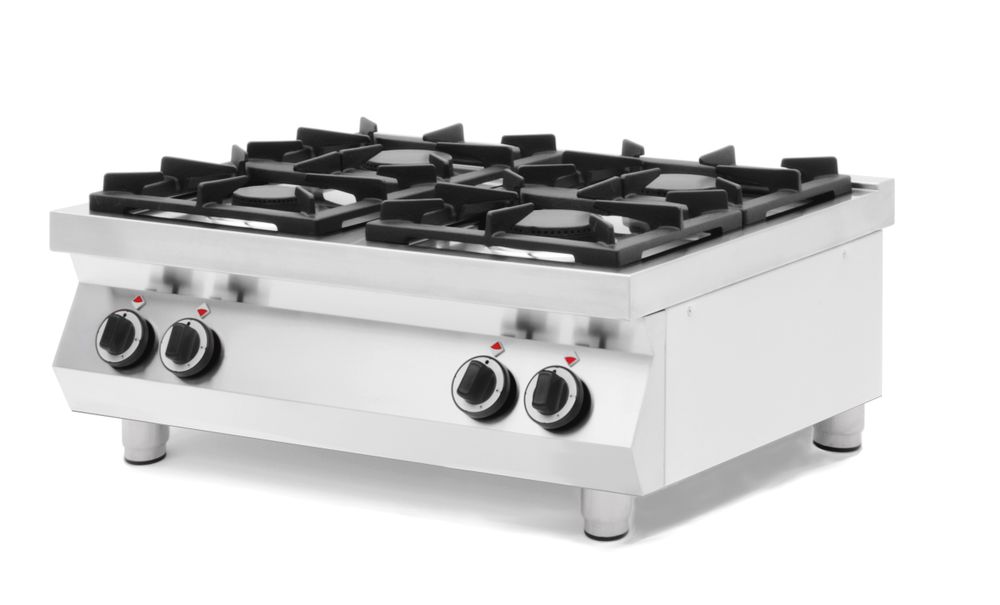 Hendi Gaskocher Kitchen Line 4 Brenner, Tischmodell, HENDI, Kitchen Line, 19kW, 