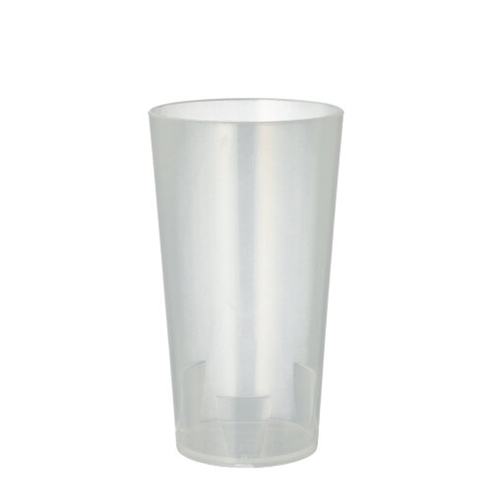 Papstar Mehrweg-Trinkbecher 0,3 l Ø 7 cm · 13 cm transluzent unzerbrechlich