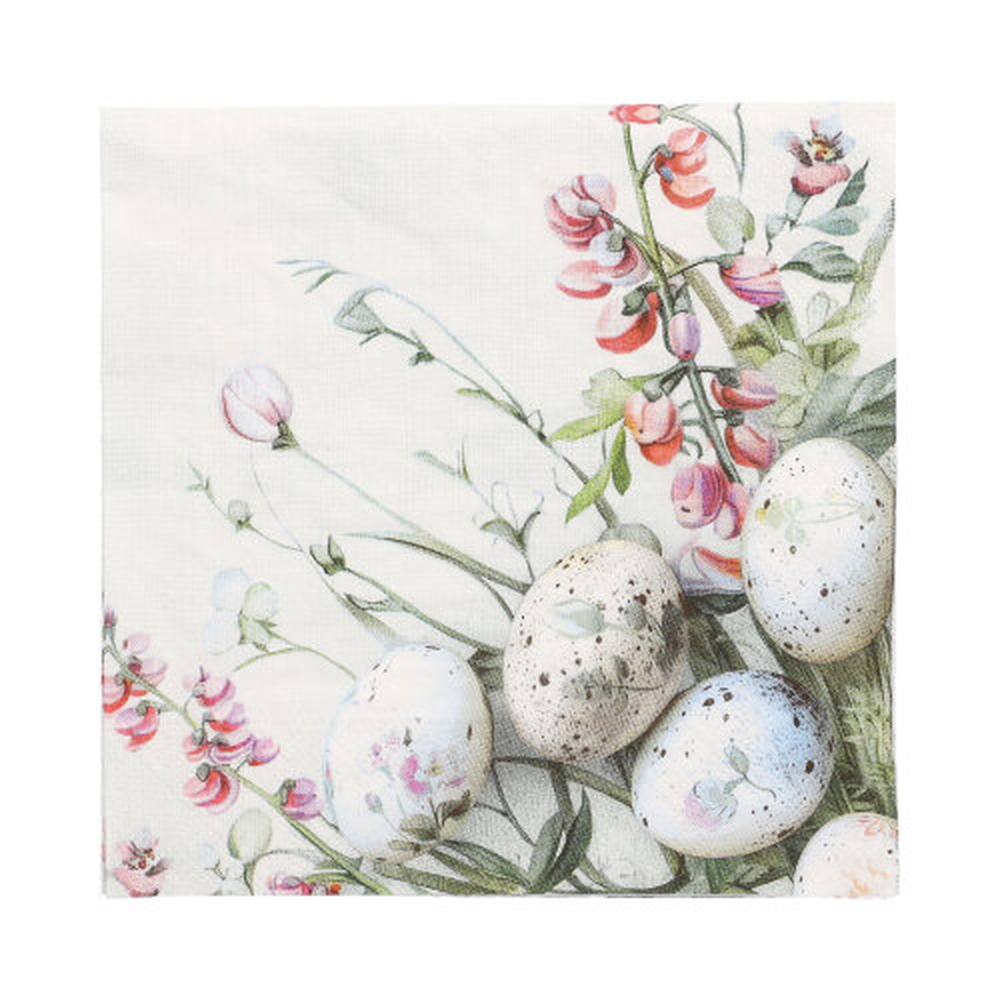 Papstar Servietten, 3-lagig 1/4-Falz 33 cm x 33 cm "Pastell Eggs"